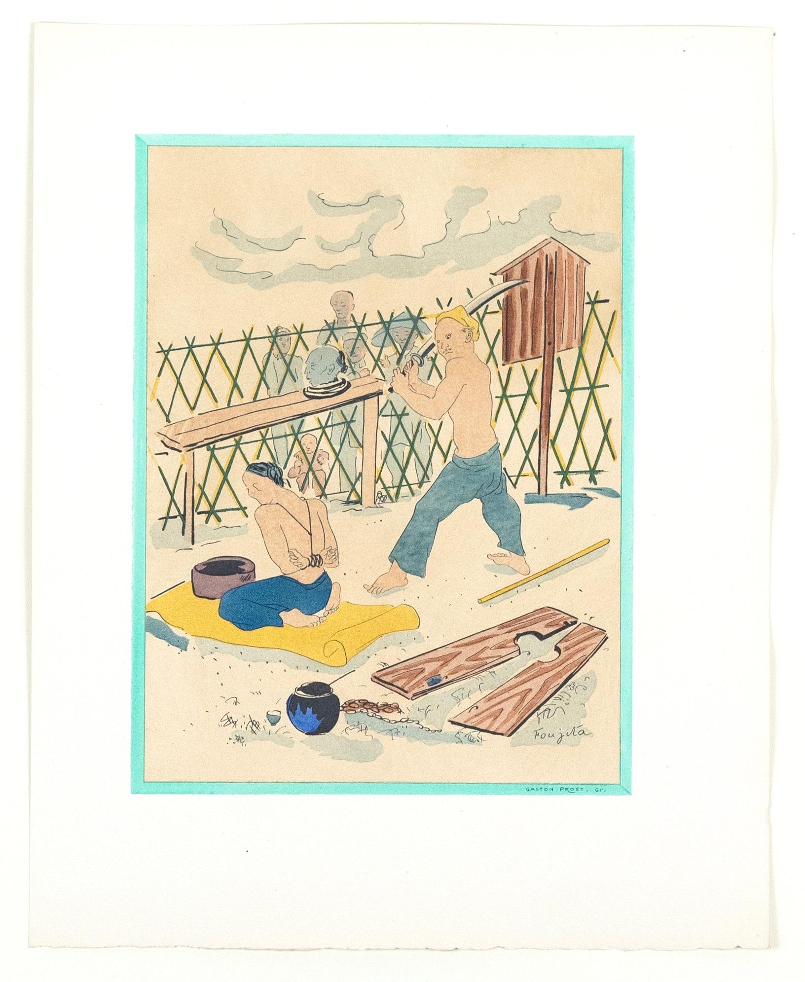 Composición, Propos d'un intoxiqué, Léonard Tsugouharu Foujita (藤田 嗣治) en venta 4