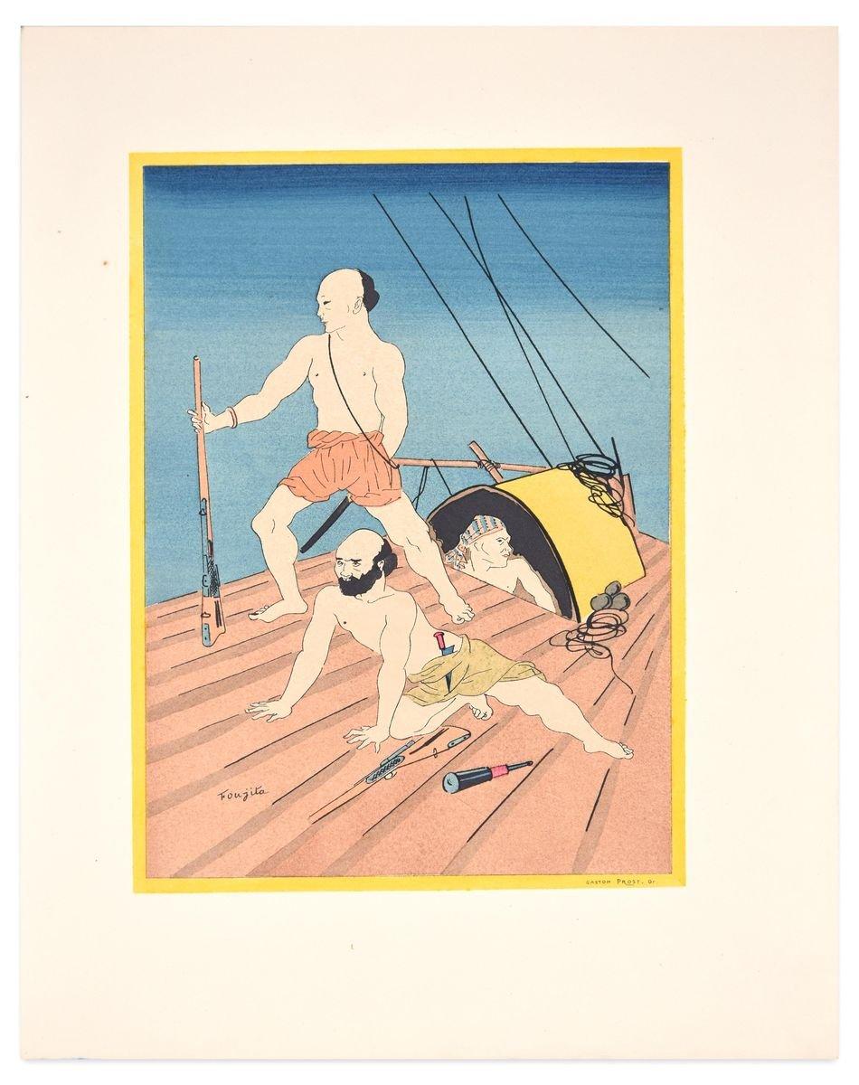 Composición, Propos d'un intoxiqué, Léonard Tsugouharu Foujita (藤田 嗣治) en venta 4
