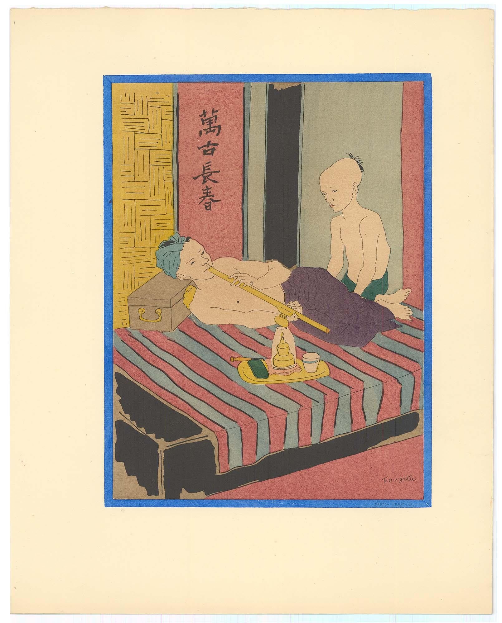 Composición, Propos d'un intoxiqué, Léonard Tsugouharu Foujita (藤田 嗣治) en venta 4