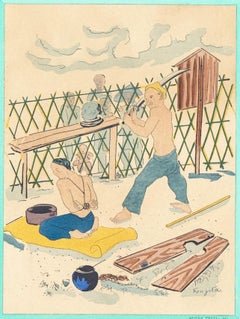 Composition, Propos d'un intoxiqué, Léonard Tsugouharu Foujita (藤田 嗣治)