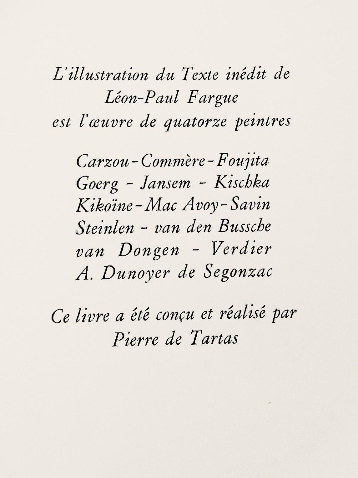 Foujita (藤田 嗣治), Rue de la Santé, Au Temps de Paris Seine (nach) im Angebot 4