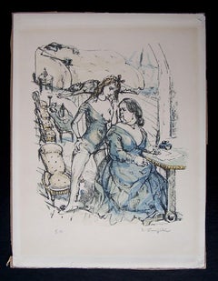 La Mésangère (Ragazza e donna) - Francese Giapponese