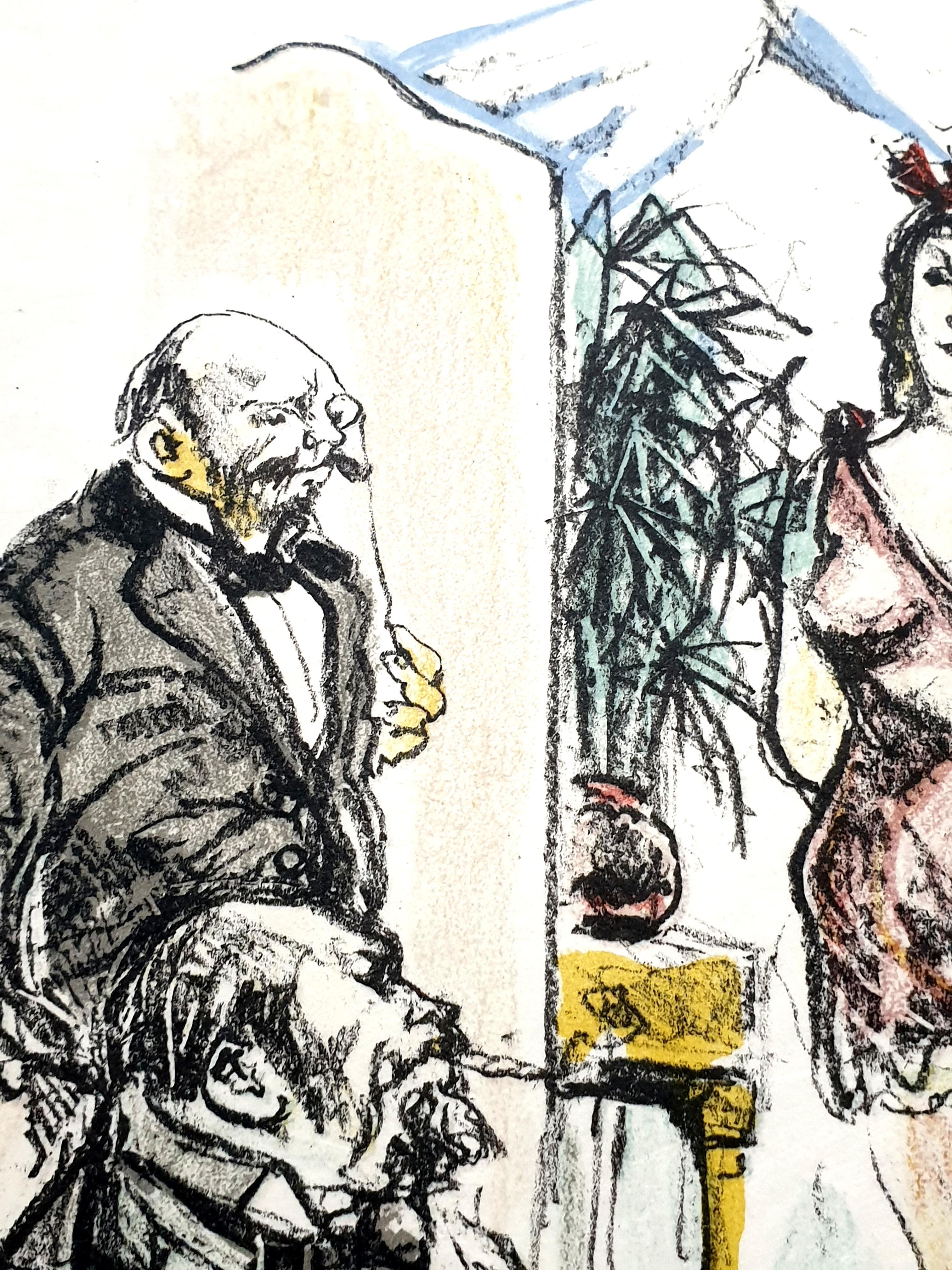 Leonard Foujita - Casa de las Delicias - Litografía original firmada en venta 4