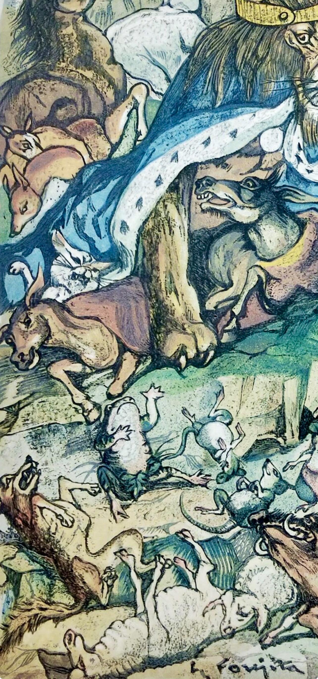 Les animaux malades de la peste, Léonard Tsugouharu Foujita (藤田 嗣治) For Sale 4