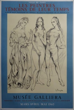 Vintage Three Graces - Original lithograph poster - 1960 ( Buisson #60.28)