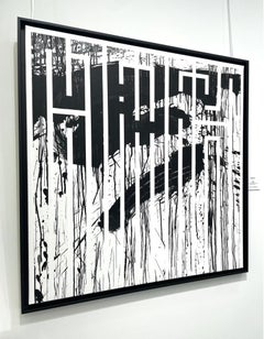 I Can See - Spray paint and acrylic on canvas by French artist L'Atlas