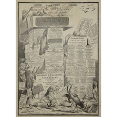 Cartel original de 1884 del ilustrador L. Becker - J. Hetzel & Cie étrennes