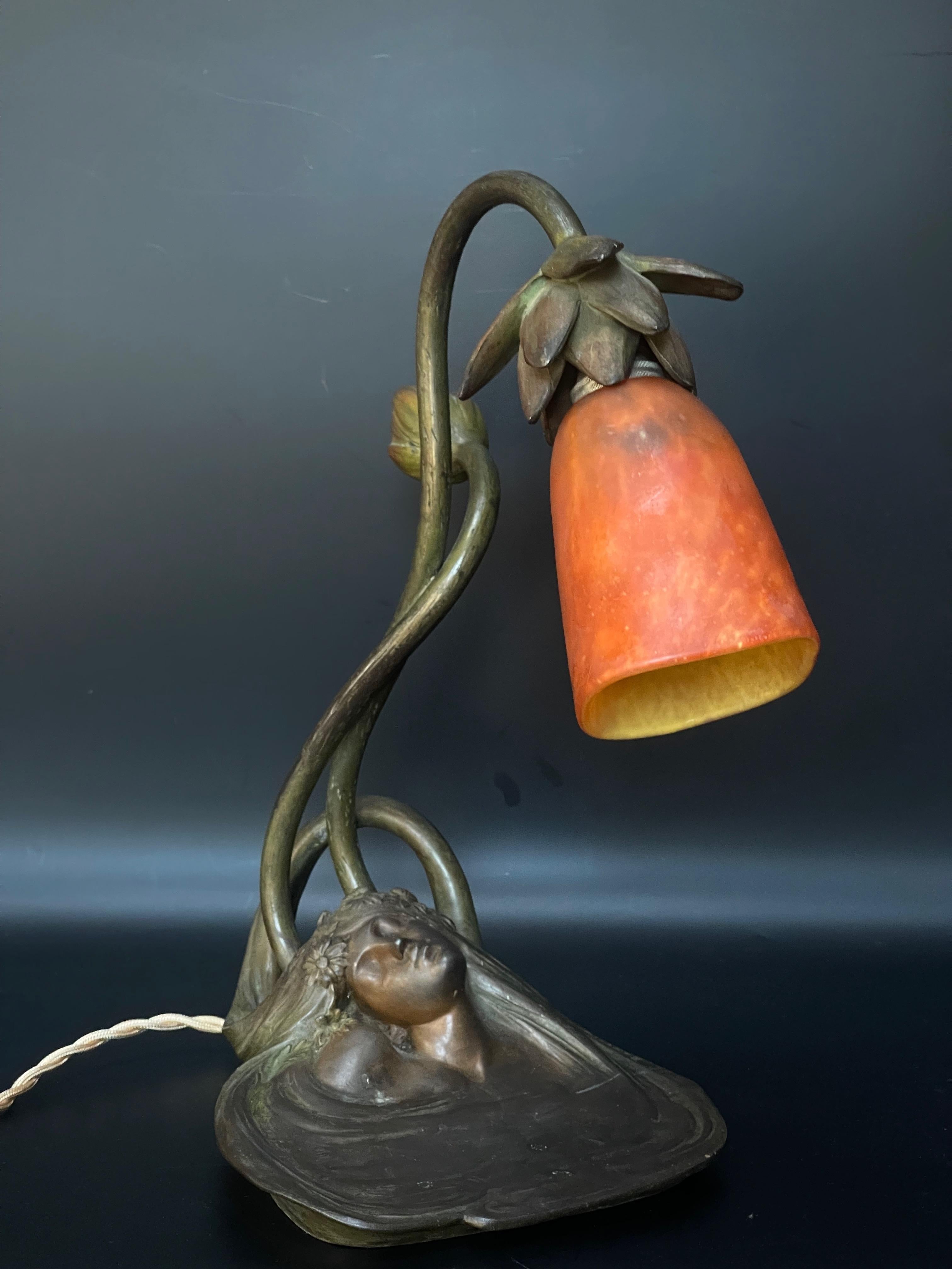 Lampe Art Nouveau de L. Bessin et Daum Nancy en vente 9