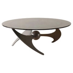 L. Campanini Glass Top Table 1970's