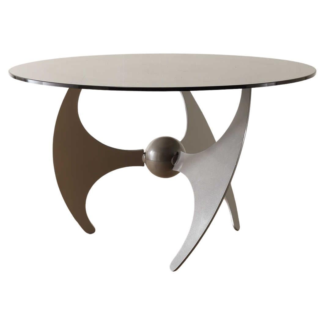 L. Campanini Glass Top Table 1970's