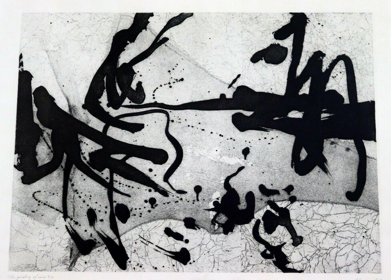 For your consideration is a modern black & white serigraph print 4/10 titled 