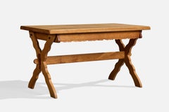 L. Chr. Larsen & Søn, Desk, Oak, Iron, Denmark, 1960s