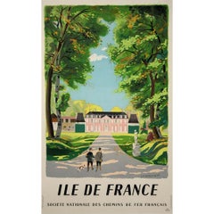 1945 travel poster by L. F. Dominique - SNCF Ile de France