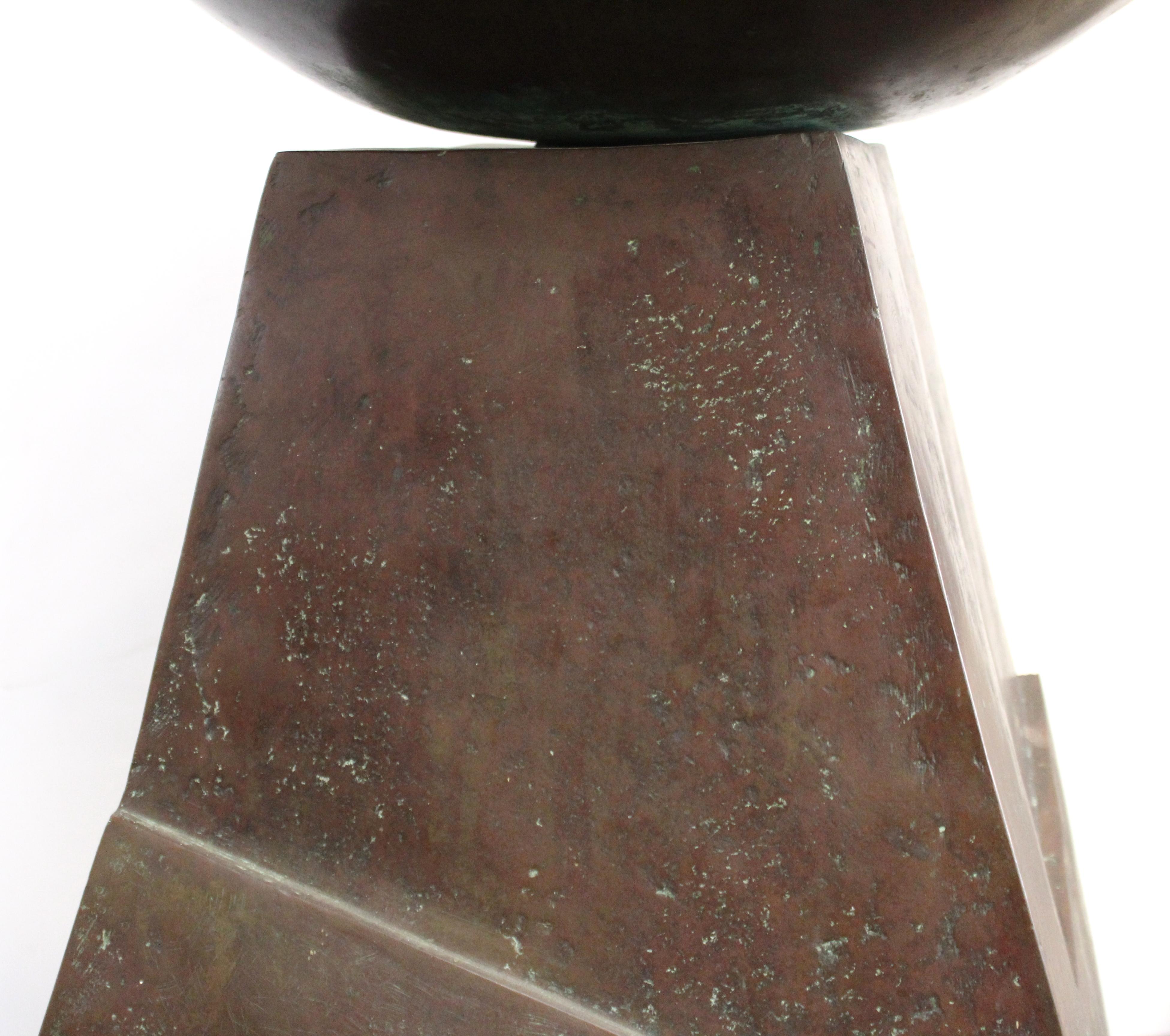 L. Filippi Abstrakter Bronze-Brunnen für den Außenbereich auf Granitsockel im Angebot 6