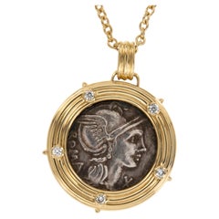 L. Flaminius Chilo, Denier de Rome, 109 - 108 av. J.-C. Collier de Michael Bondana