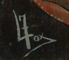 L. Fox - Mural Panel Contemporary Oil, Western Saddlery