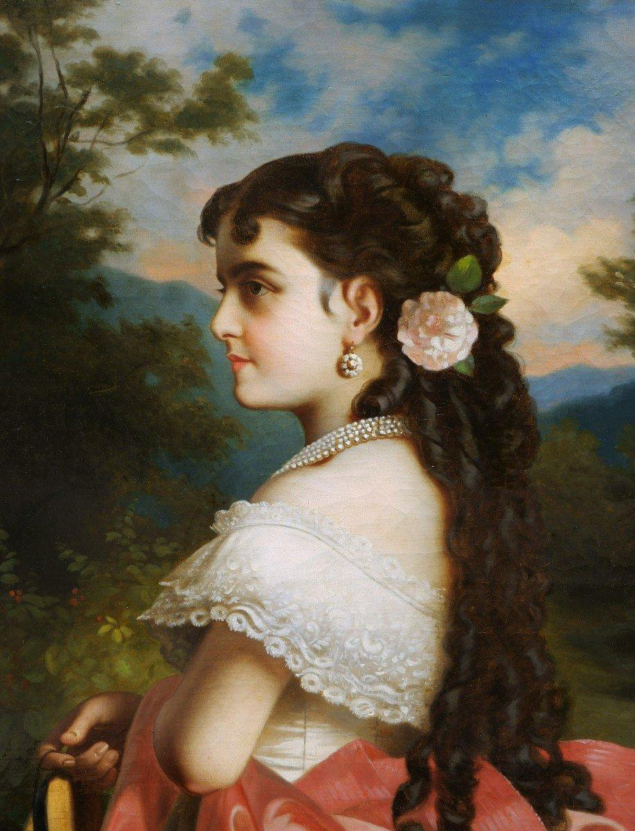 Portrait de la cantatrice Adelina Patti - L. Frossard - Opéra en vente 1