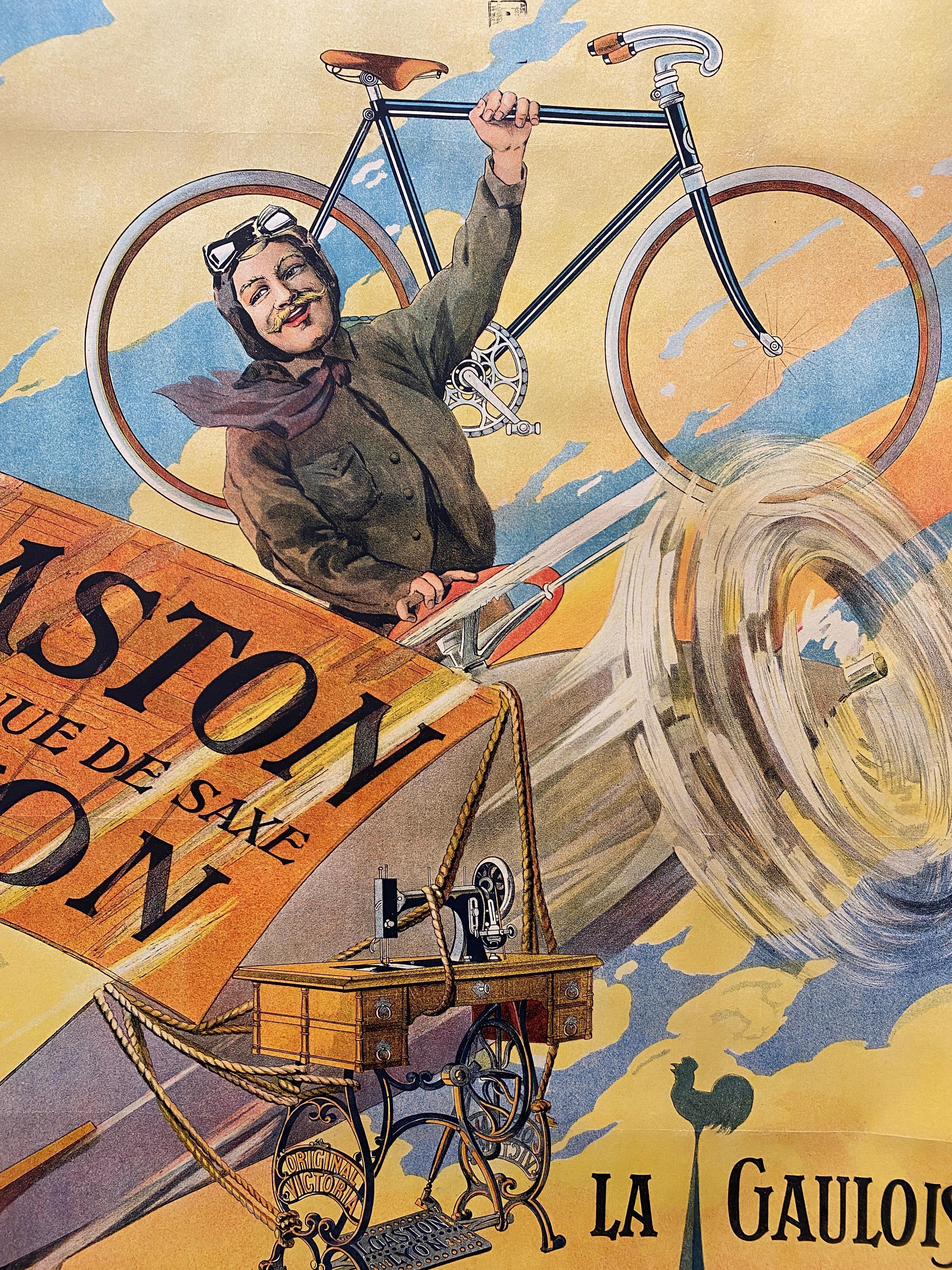 L. Gaston Lyon 'ORIGINAL VICTORIA' Máquina de Coser Cartel Vintage, circa. 1914

Se trata de un cartel original que anuncia la marca de máquinas de coser VICTORIA. Este póster es un póster original, con reverso de lino para su conservación.