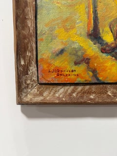 L. H. Davidson "Buffoon" Clown Oil On Canvas Circa 1948