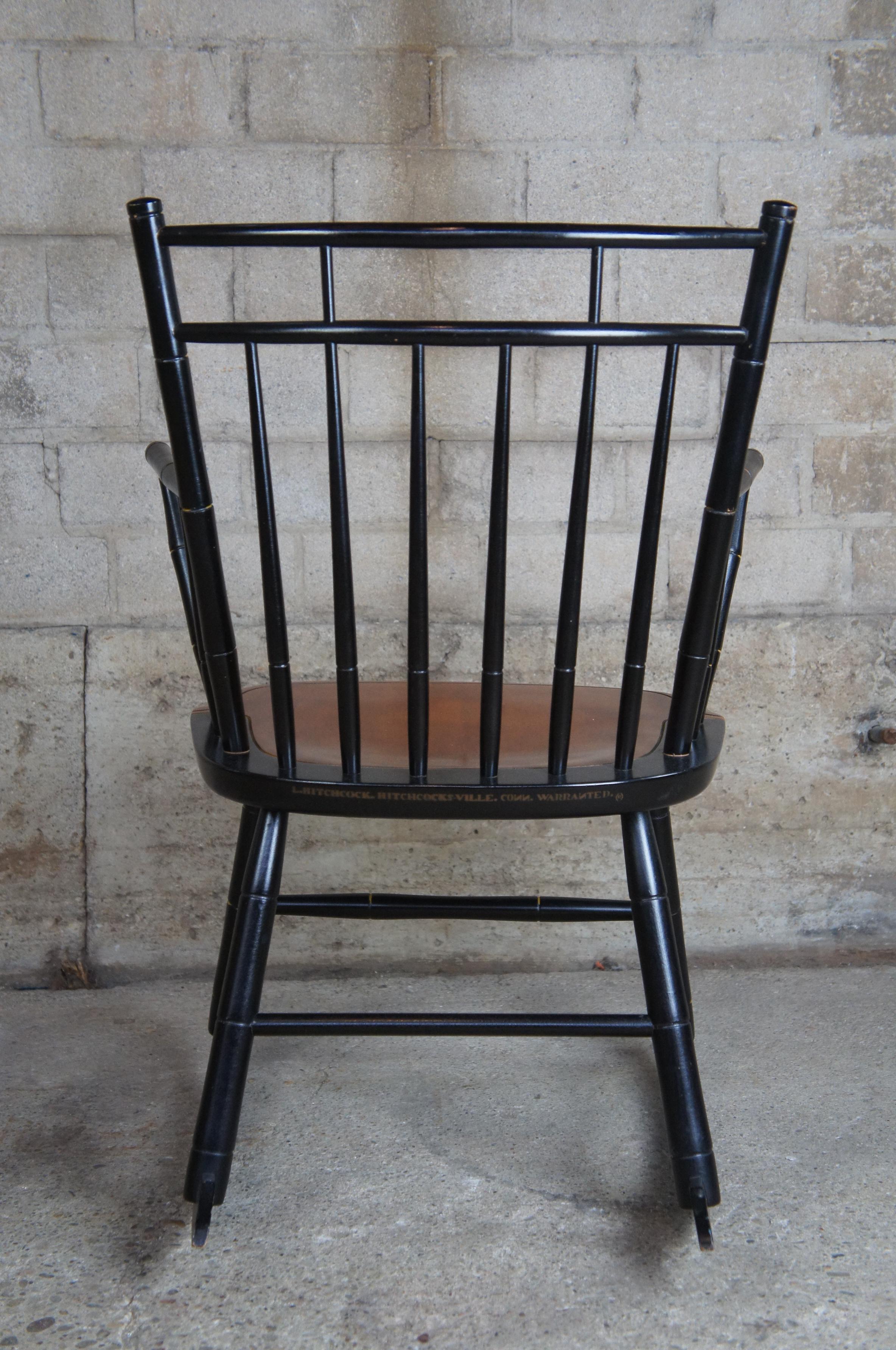 black hitchcock rocking chair