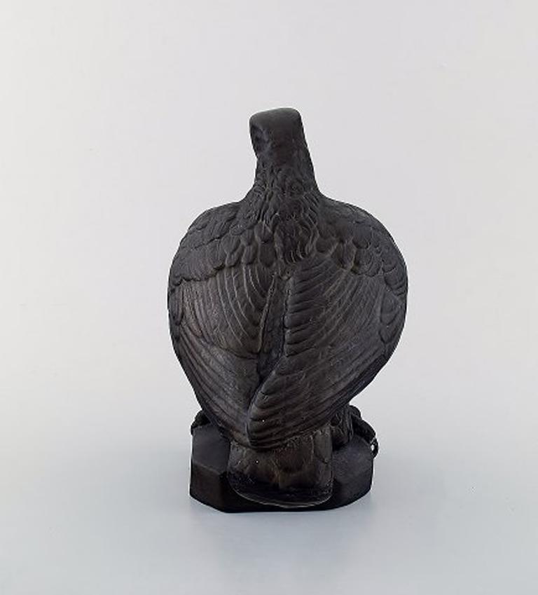 Arts and Crafts L. Hjorth, Bornholm, Terracotta Sculpture of Bird of Prey, Model Number 555