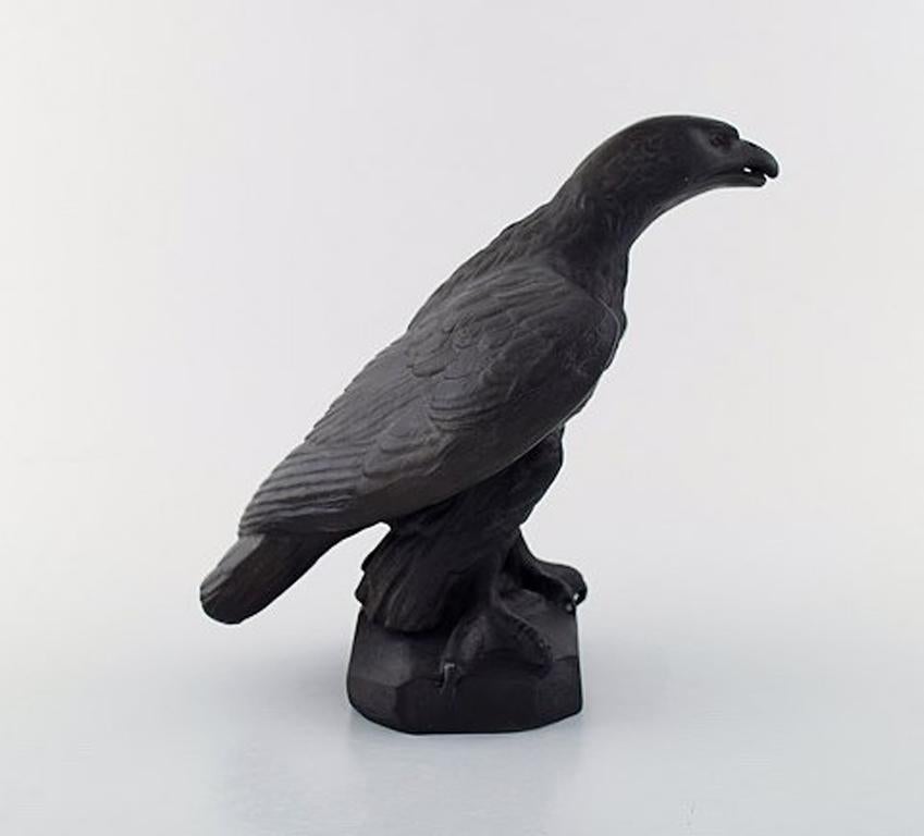 Danish L. Hjorth, Bornholm, Terracotta Sculpture of Bird of Prey, Model Number 555