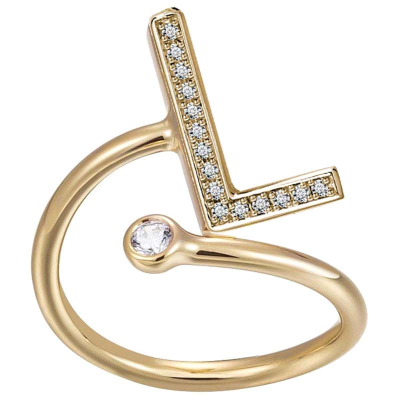Initial L Ring - 57 For Sale on 1stDibs