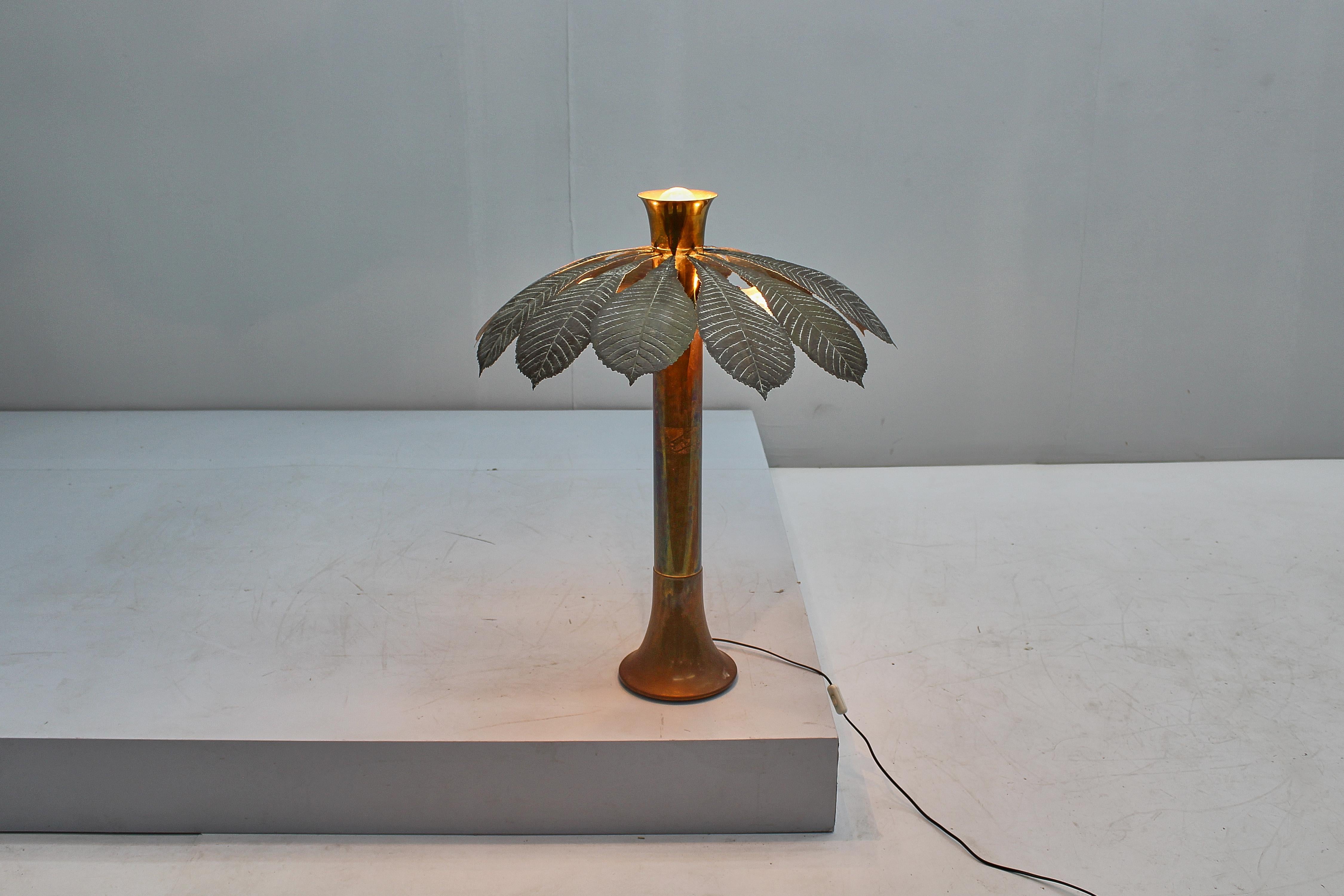 Lampe „L' Ippocastano“ aus Messing von C. Giorgi für Bottega Gadda, Tischlampe aus Messing, 70er Jahre, Italien 7