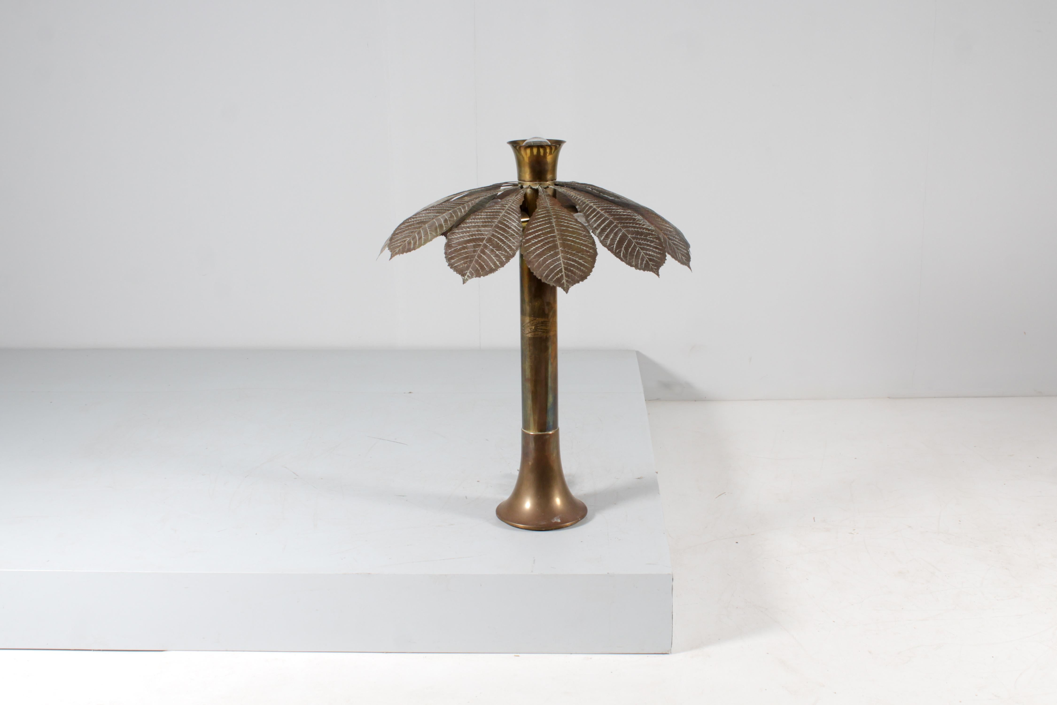 Lampe „L' Ippocastano“ aus Messing von C. Giorgi für Bottega Gadda, Tischlampe aus Messing, 70er Jahre, Italien (Moderne der Mitte des Jahrhunderts)
