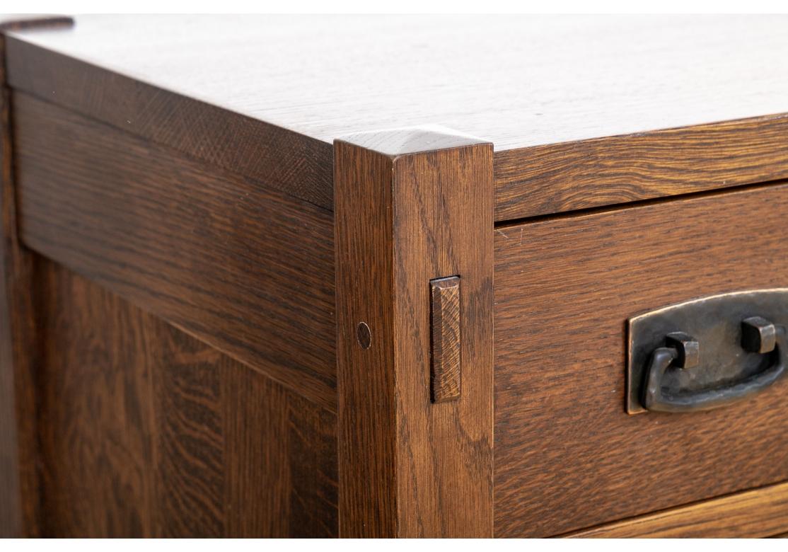 Copper L. & J. G. Stickley 7 Drawer Mission Oak Lingerie Chest