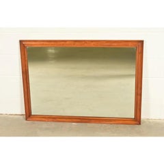 L. & J. G. Stickley American Colonial Cherry Wood Framed Wall Mirror, 1957