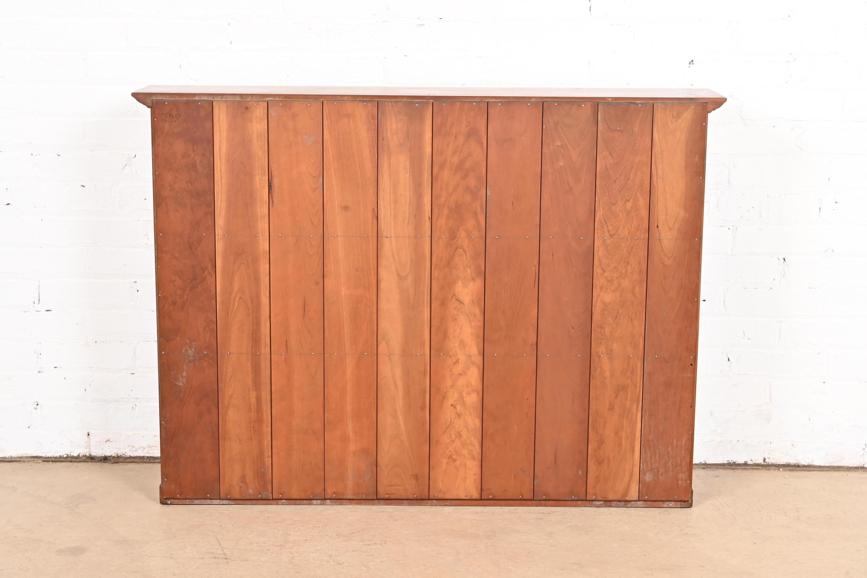 L. & J. G. Stickley American Colonial Solid Cherry Wood Hutch or Bookcase, 1950s 3