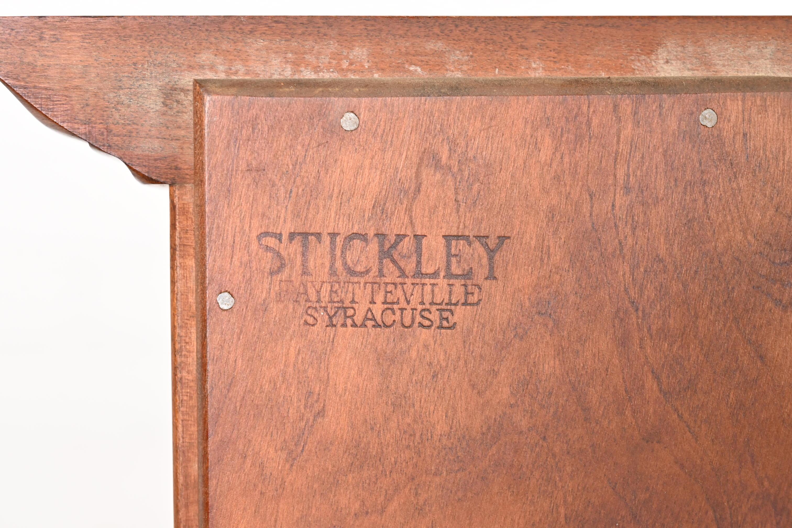 L. & J. G. Stickley American Colonial Solid Cherry Wood Hutch or Bookcase, 1950s 4