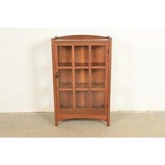 L. & J. G. Stickley Antique Mission Oak Arts and Crafts Bookcase, Circa 1910