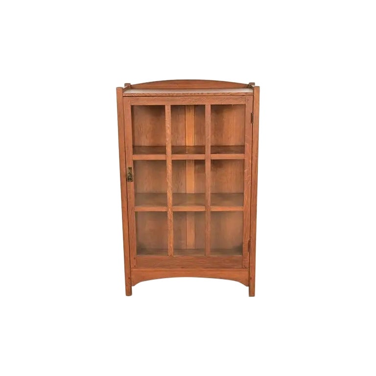 L. & J. G. Stickley Antique Mission Oak Arts and Crafts Bookcase, Circa 1910 For Sale