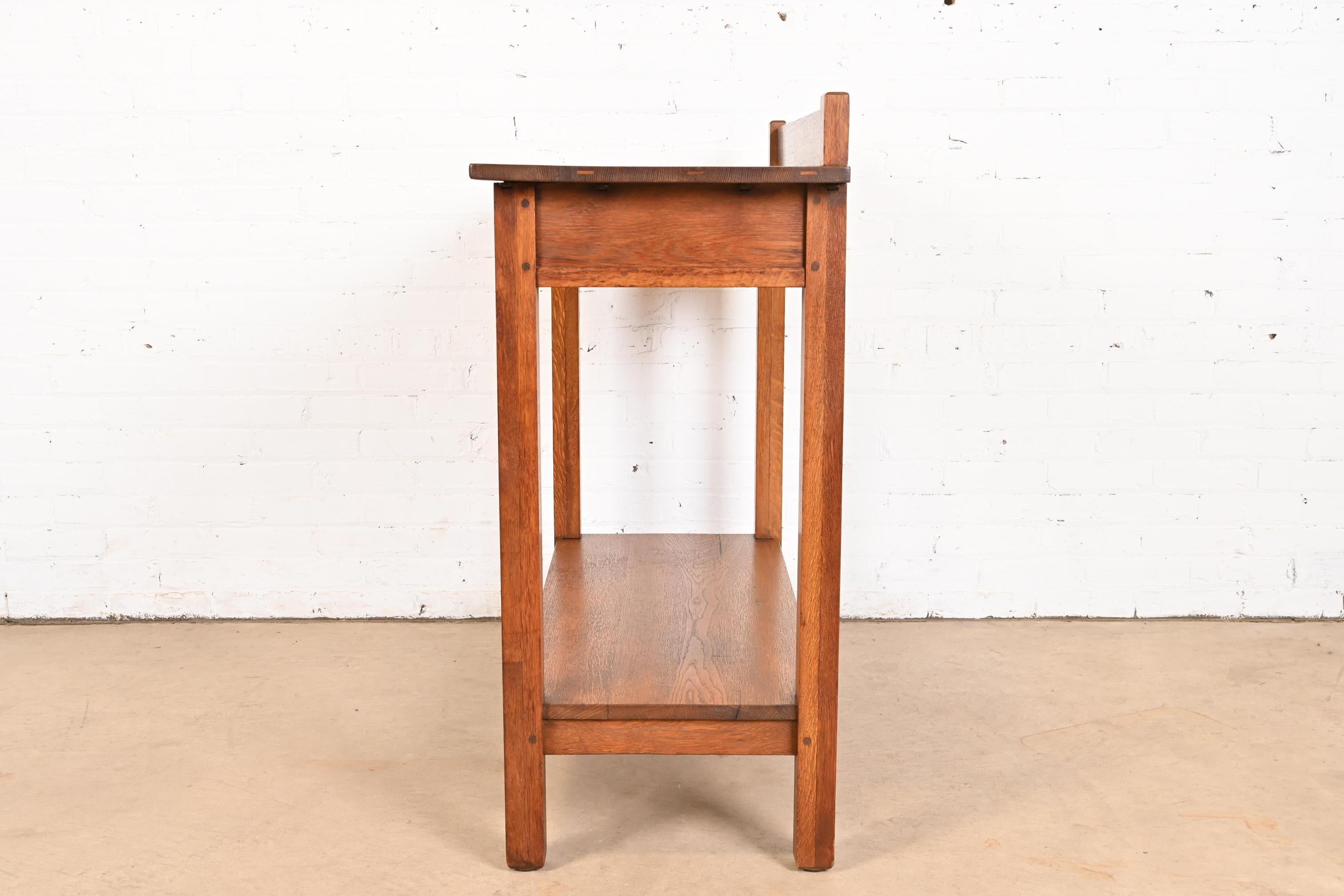 Service de Buffet Mission en Chêne Arts & Crafts de L. & J. G. Stickley, vers 1900 en vente 7
