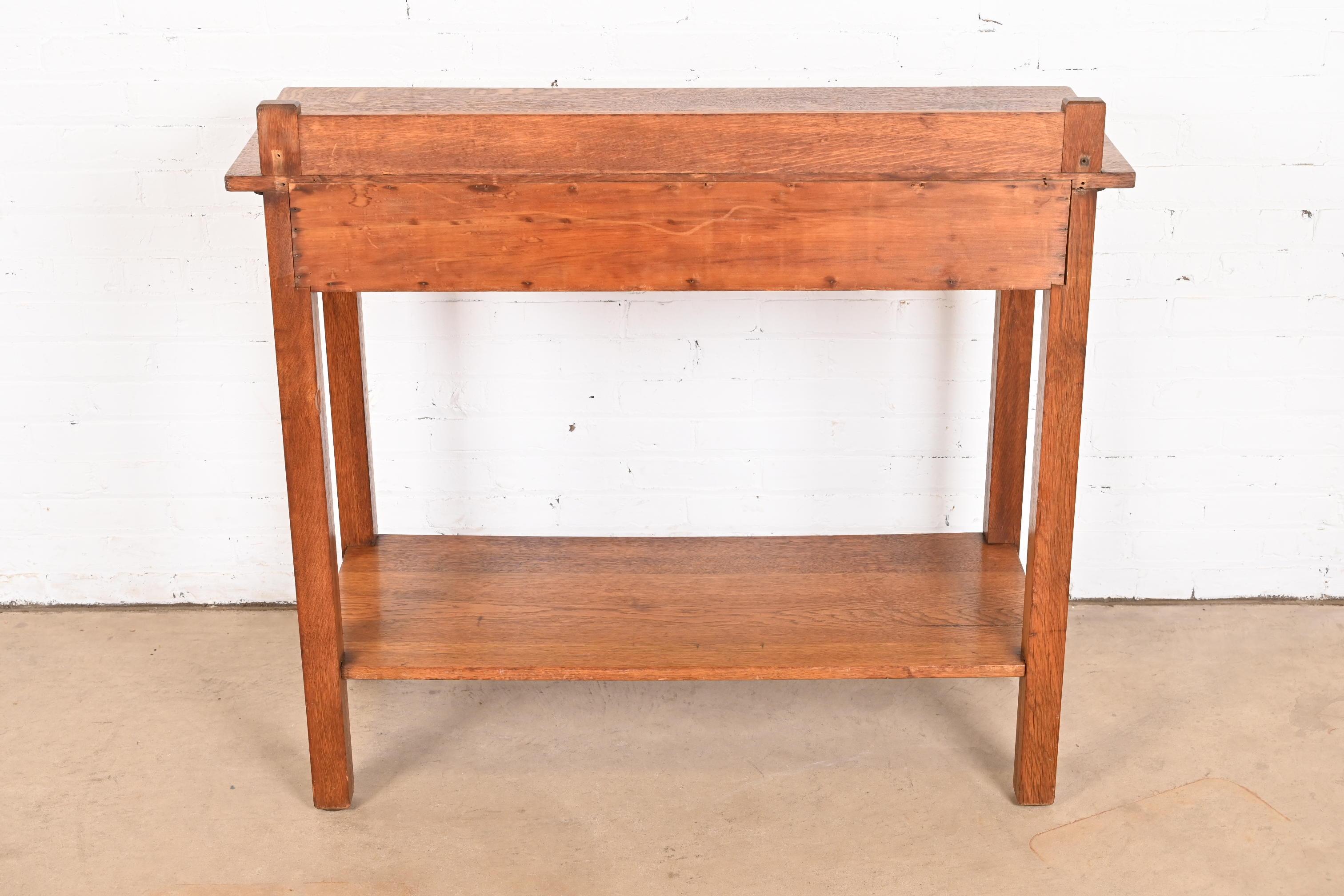 Service de Buffet Mission en Chêne Arts & Crafts de L. & J. G. Stickley, vers 1900 en vente 8