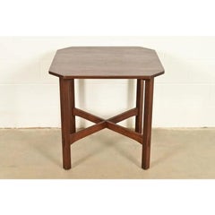 L. & J. G. Stickley Antique Mission Oak Arts & Crafts Clip Corner Lamp Table