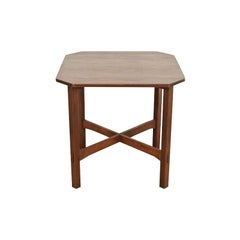 L. & J. G. Stickley Antique Mission Oak Arts & Crafts Clip Corner Lamp Table