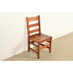 L. & J. G. Stickley Antique Mission Oak Arts & Crafts Desk Chair, Circa 1910
