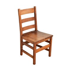 L. & J. G. Stickley Antique Mission Oak Arts & Crafts Desk Chair, Circa 1910