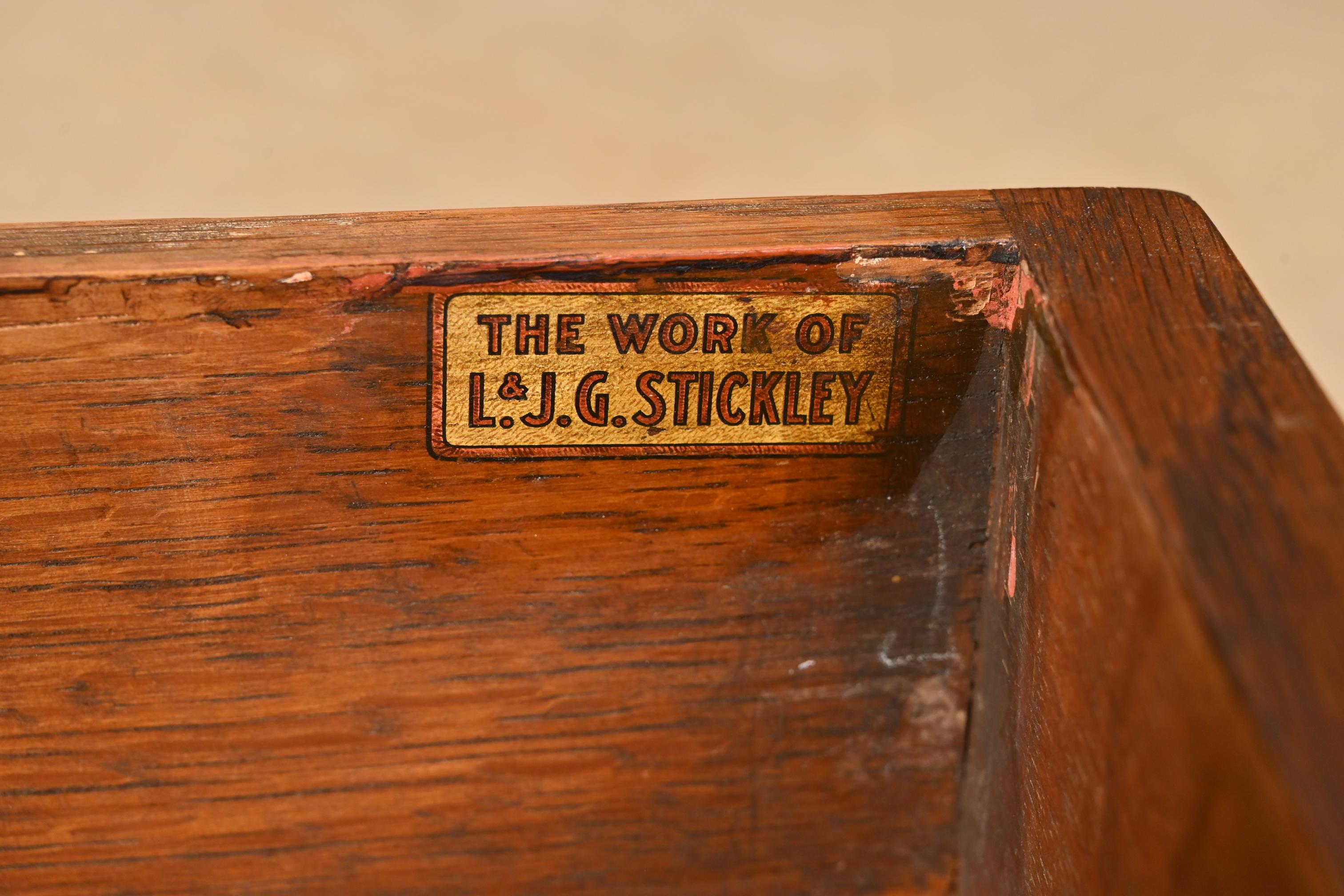 L. & J. G. Stickley Antique Mission Oak Arts & Crafts Drop Front Secretary Desk 9