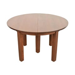 L. & J. G. Stickley Antiker Mission Arts & Crafts Ausziehtisch Eiche, Ne