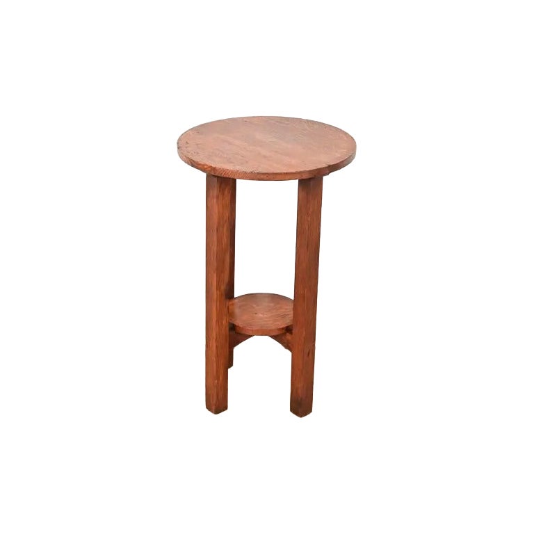 L. & J. G. Stickley Antique Mission Oak Arts & Crafts Lamp Table or Side Table en vente