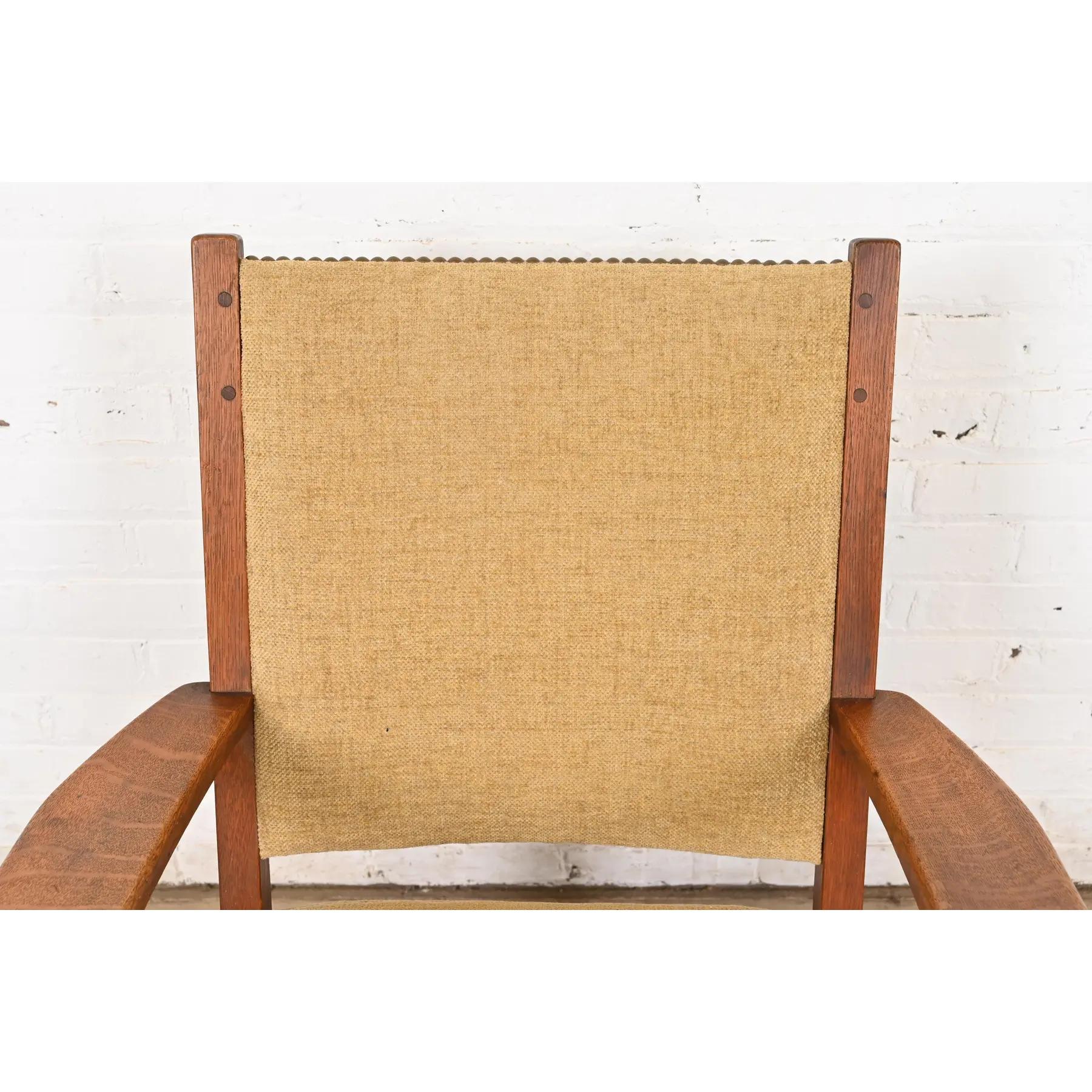 L. & J. G. Stickley Antique Mission Oak Arts & Crafts Rocking Chair, Circa 1900 For Sale 1