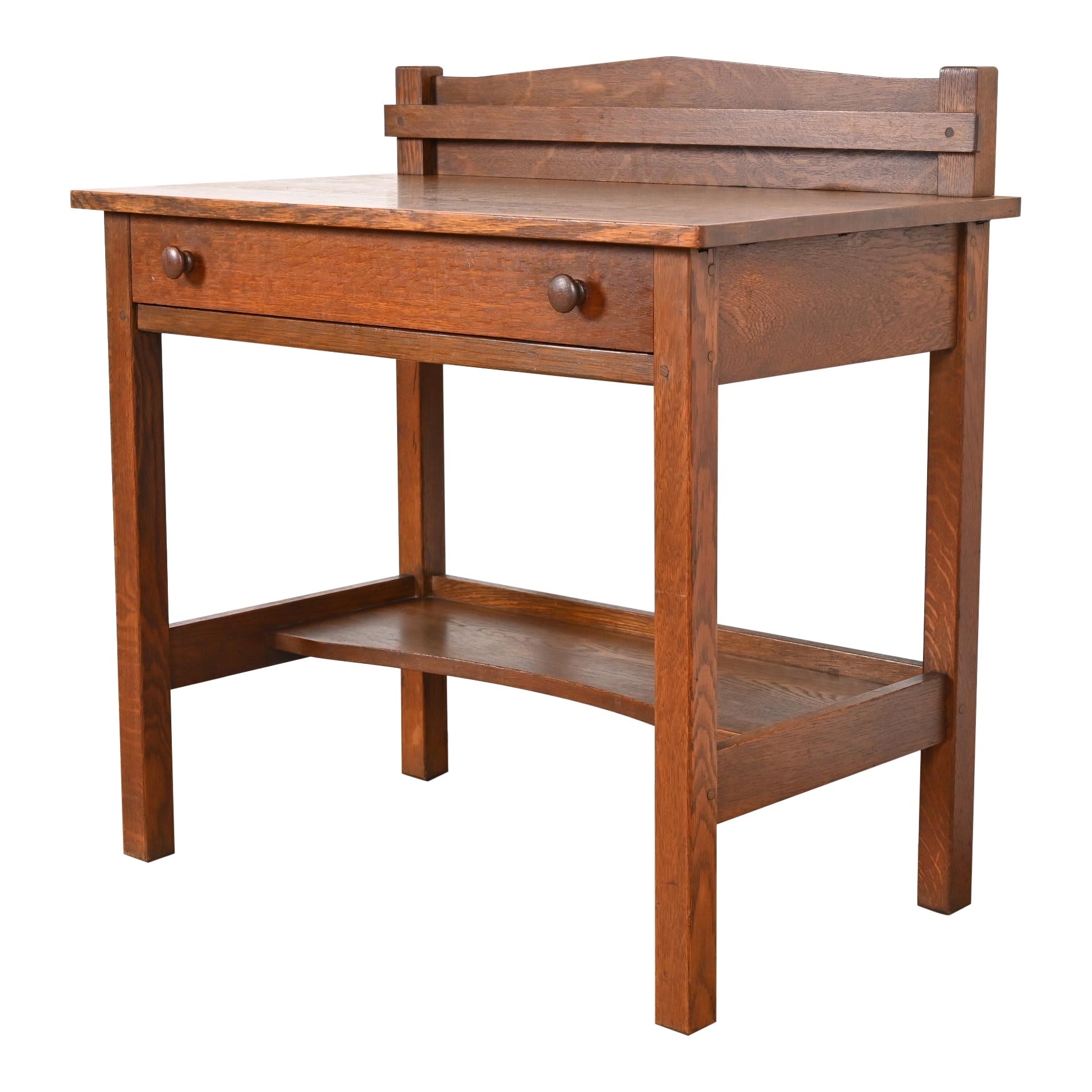 L. & J. G. Stickley Antique Mission Oak Arts & Crafts Server or Writing Desk