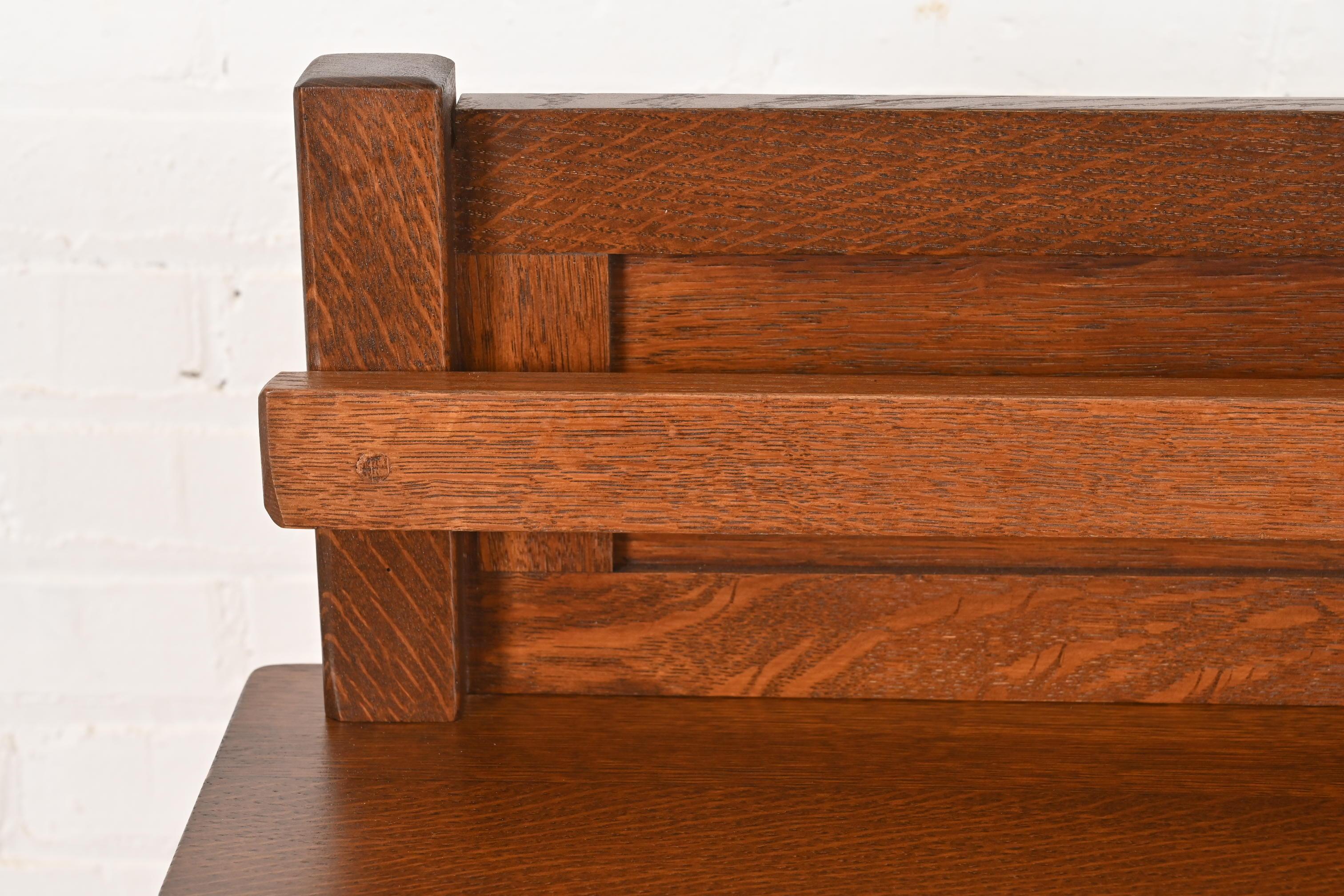 L.L.A. & G.J. Stickley Antica credenza Mission Arts & Crafts in quercia, rifinita in vendita 2