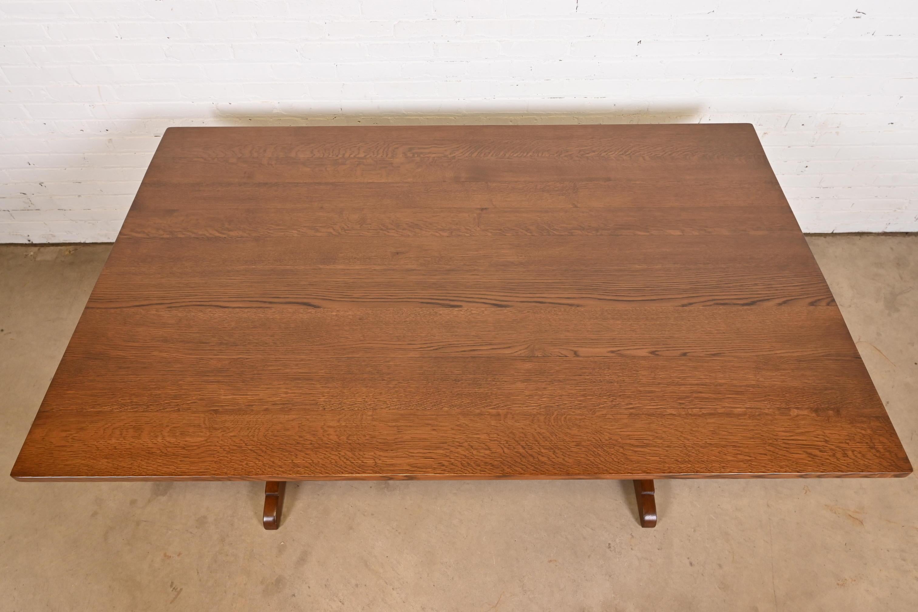 L. & J. G. Stickley Antiker Missions-Esstisch aus Eichenholz im Arts and Crafts-Stil im Angebot 2