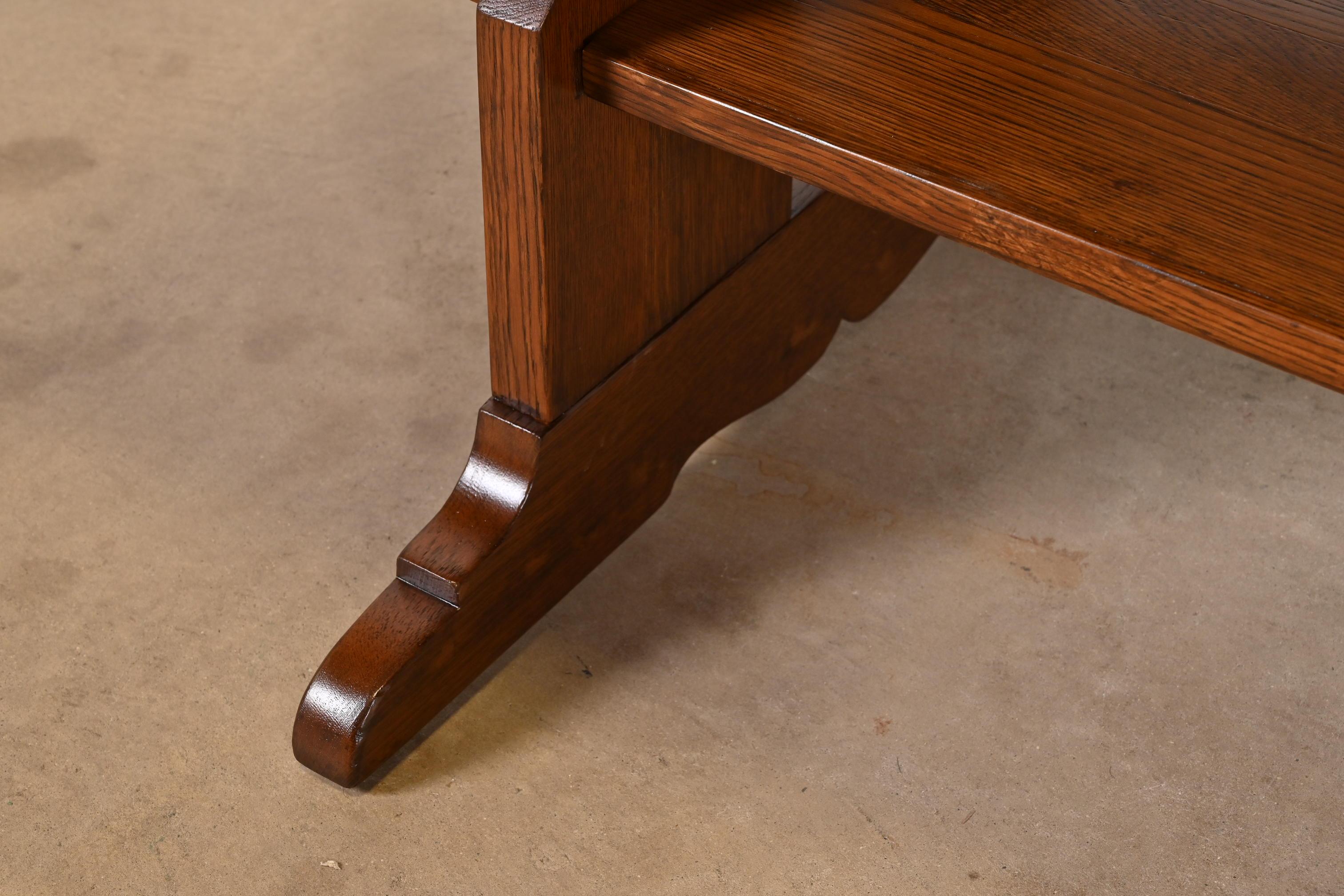 L. & J. G. Stickley Antiker Missions-Esstisch aus Eichenholz im Arts and Crafts-Stil im Angebot 3