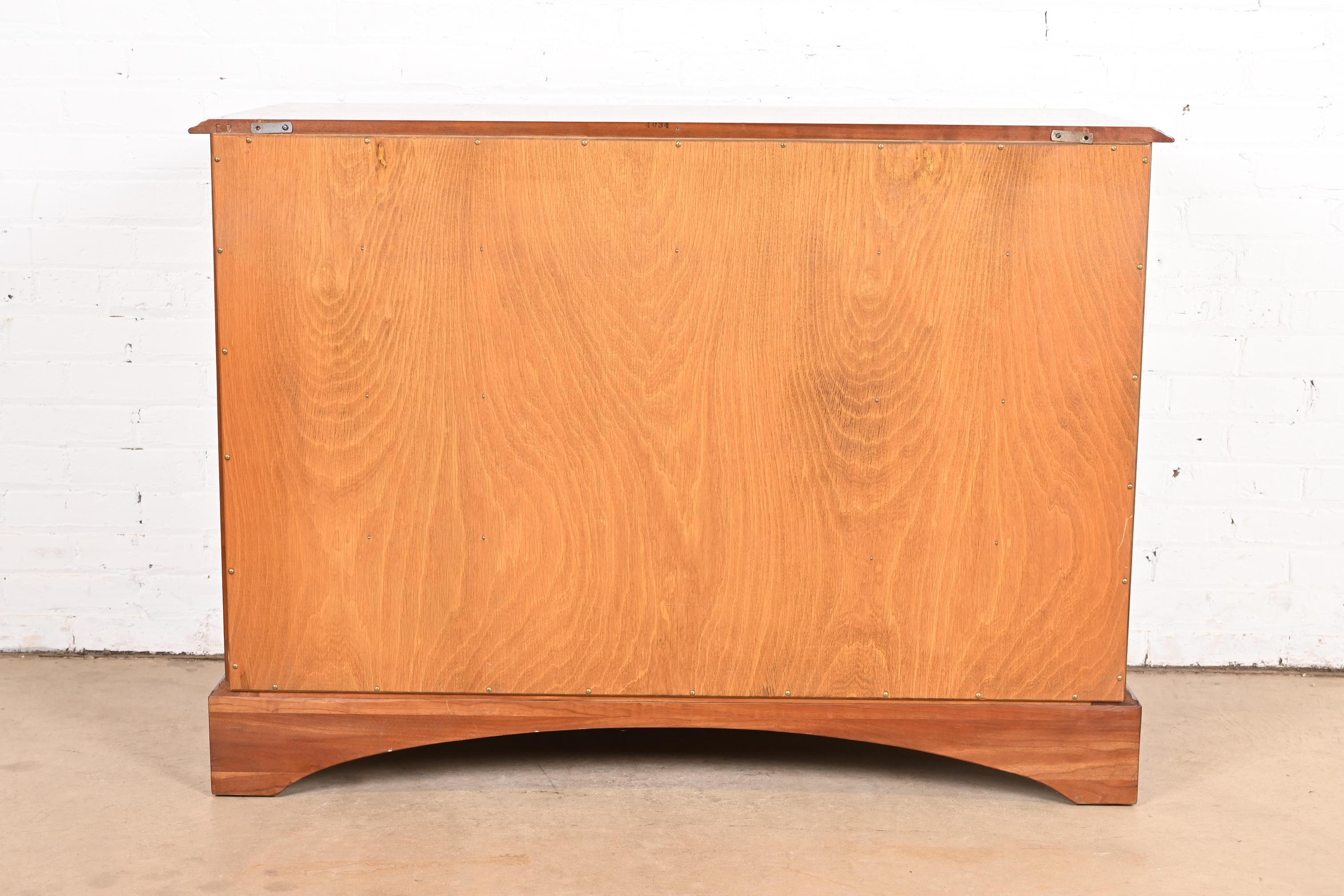 L. & J. G. Stickley Georgian Solid Cherry Wood Sideboard or Bar Cabinet, 1955 5
